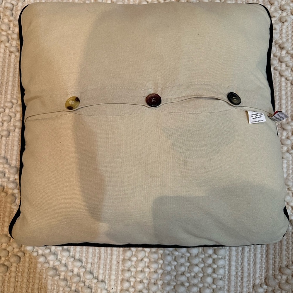 Catstudio Colorful Chicago Map Embroidered Accent Pillow - Picture 2 of 3